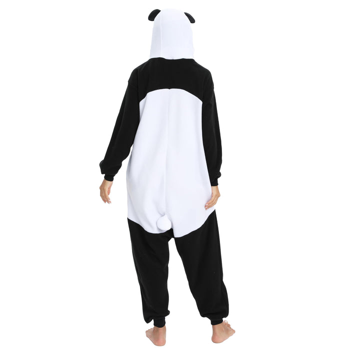 NAITOKE Adult Animal Onesie Halloween Costume Cosplay One-Piece Pajamas Women Man Teens Black