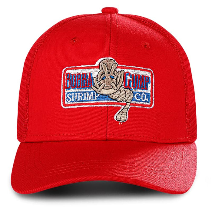 CFPrint Bubba Gump Shrimp Hat for Men,Red Forrest Embroidered Gump Hat Baseball Cap, Adult Hat Halloween Cosplay Costume