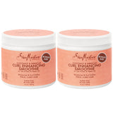 SheaMoisture Curly Hair Products, Coconut & Hibiscus Curl Enhancing Smoothie with Shea Butter, Sulfate Free, Paraben Free Hair Cream for Anti-Frizz, Moisture & Shine, (2 Pack - 16 Fl Oz Ea)