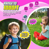 Kids Walkie Talkies Toys for Girls: comedyfun Mini Robots Walkies Talkies 2 Pack Halloween Christmas Birthday Gifts for 3 4 5 6-8 Year Old Girls Toys for 4 5 6 7 8-10 Year Old Camping Outdoor Game