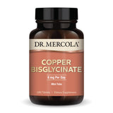 Dr. Mercola Copper Bisglycinate, 90 Servings (180 Tablets), Dietary Supplements, 8 mg Per Day, Mini Tabs, Supports Overall Health, Non GMO