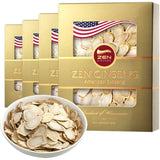 4 Boxes of American Wisconsin Ginseng Slices — Improved Energy, Performance, & Mental Health for Men & Women (16 Oz.) 西洋参片/花旗参片 (4安4禮盒)