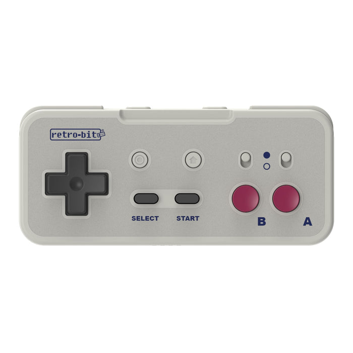 Retro-Bit Origin 8 2.4 GHz Wireless Controller – for Original NES, PC/Windows, MacOS, USB Devices, Nintendo Switch Online - GB Grey