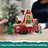 LED Christmas House Building Blocks Set, Advent Calendar, Gingerbread House Toy - Compatible with Lego, 1301 Pieces