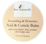 Nail & Cuticle Balm - Cocoa Butter & Beta Carotene Blend for Strong, Smooth Nails - luscious natural tangerine fragance Shea Butter & Beeswax Cruelty-Free Nail Care