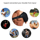 Shoulder Support Brace with Pressure Pad for Men Women, Adjustable Shoulder Brace for Torn Rotator Cuff, Tendonitis, Dislocation, AC Joint, Bursitis, Labrum Tear, Pain, Fits Right or Left Shoulder