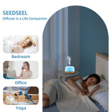 300ml Essential Oil Diffuser, Electric Aromatherapy Diffuser with Remote Control,Timer, 7 Color Changing LED Lights,Cool Mist Air Humidifier for Large Bedroom, Room, Home