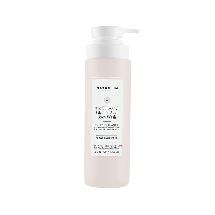 Naturium The Smoother Glycolic Acid Exfoliating Body Wash, Soft & Smoothing Cleanser, 16.9 oz