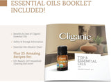 Cliganic Organic Aromatherapy Essential Oils Gift Set (Top 8), 100% Pure - Peppermint, Lavender, Eucalyptus, Tea Tree, Lemongrass, Rosemary, Frankincense & Orange