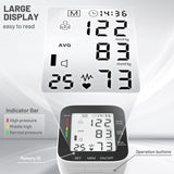 Wrist Blood Pressure Monitor Automatic Large LCD Display Adjustable Wrist Cuff Automatic Dual 99 Reading Memory Automatic Digital BP Machine for Home Use