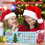 Howcow Christmas Advent Calendar Bracelets 2024, 24 Days Xmas Countdown Calendar with 2pcs DIY Charm Bracelets Kits, Christmas Surprise for Girls Kids Teens Adult Women