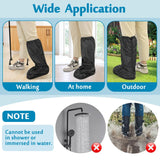 Walking Boot Cover Orthopedic for Broken Foot Injuries Medical Cast Cover Ankle Fracture Tall Walking Boot Cover Outdoor Cast Protector Rain Snow Surgical Recovery Air Walker Boot Accessories - Black