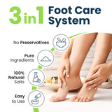 Tea Tree Foot Soak, Callus Remover Gel - Extra Strength Callus Remover Gel & Foot Soak With Epsom Salts For Calluses, Dry Cracked Heels, Toenail Fungus & Odor - Pedicure for Tired Feet