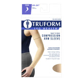 Truform Lymphedema Compression Arm Sleeve, 20-30 mmHg Post Mastectomy Support, Dot Top Grip Band, Beige, Medium