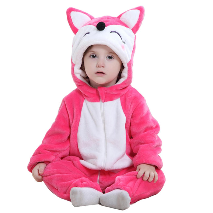 QIAONIUNIU Halloween Baby Fox Costumes Toddler Outfit Infants Cosplay Romper 18-24 Months