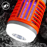 MozzGuard Mosquito Zapper, 2024 New Solar Outdoor Waterproof Mosquito Lamp, Portable Suitable for Home Garden, Camping, Picnic (2Pcs-Orange)