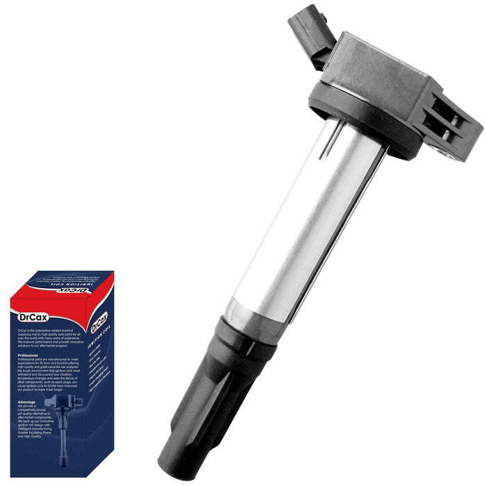 DrCax OEM Ignition Coil UF487 C1601 90919-A2007 Compatible with Lexus Toyota Lotus ES350 RX350 RX450h Avalon Camry Highlander RAV4 Sienna Venza Evora - 3.5L V6 Engines - 1 Pack