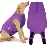 Wabdhaly Dog Surgery Recovery Suit,X-Large Suit for Female Spay Male Neuter Dogs Surgical Recovery,Blank Purple Body Suit XL