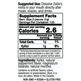 Zellie's | 100% Xylitol Sugar Free Cool Mint Breath Mints | Non-GMO, Low-Calorie, Gluten Free, Vegan & Kosher Mints (250 Count - Pack of 1)