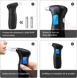 Breathalyzer,Portable Breathalyzer for Alcohol Personal Alcohol Breathalyzer Tester with LCD Display and Reusable Mouthpieces for Personal&Professional Use