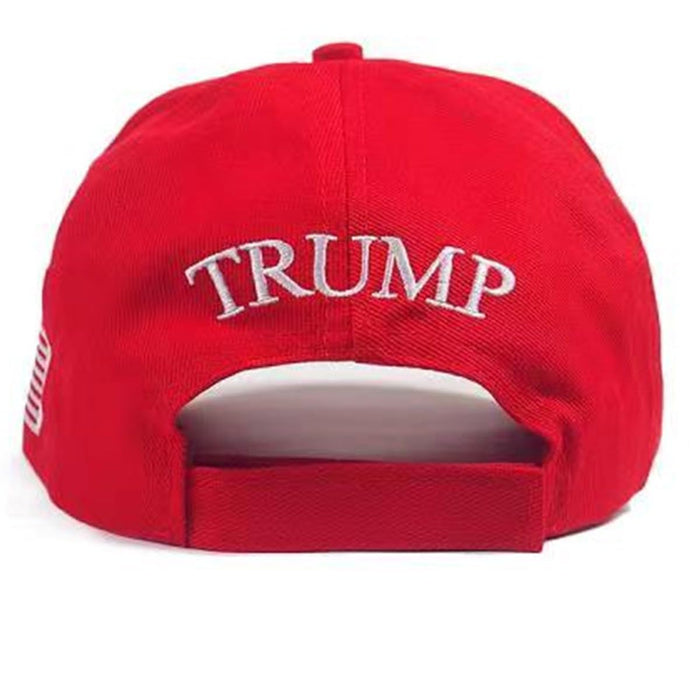 MAGA Hat Make America Great Again Donald Trump 45-47 with USA Flag Cap Adjustable 2024 Keep America Great Baseball Hat (Cotton, Red 45-47)