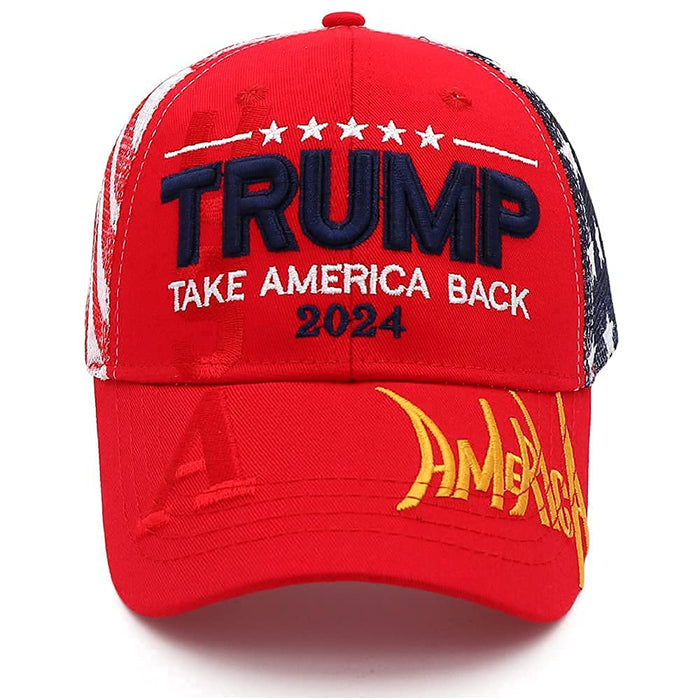 Trump 2024 Hat Donald Trump Hat Take America Back MAGA Hat Embroidery Ultra MAGA Adjustable Trucker Cap for Men Women