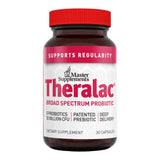 THERALAC Master Supplements 30 Capsules - Multi-Strain Probiotic for Optimal Gut Health + Gas & Bloating Relief - Gluten Free - 30 Servings