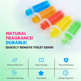 KILOSTEP Flower Toilet Gel Stamp, 60 Count Toilet Bowl Stamp Gel 5 Kinds Of Scent Toilet Bowl Cleaner