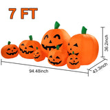 Sizonjoy 7 Ft Halloween Blow up Inflatable Pumpkin Decoration-Lighted for Home Yard Garden Indoor and Outdoor Halloween Decoration Outdoor