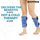 BODYPROX Shin Splint Ice Pack 2 Pack - Reusable Shin Cold and Hot Wrap for Shin Splints Pain Relief, Flexible Ice Pack for Runners