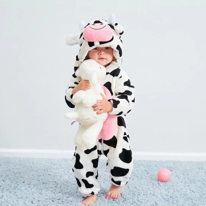 Baby Cow Costumes Unisex Toddler Outfit Halloween Dress Up Romper 6-12 Months