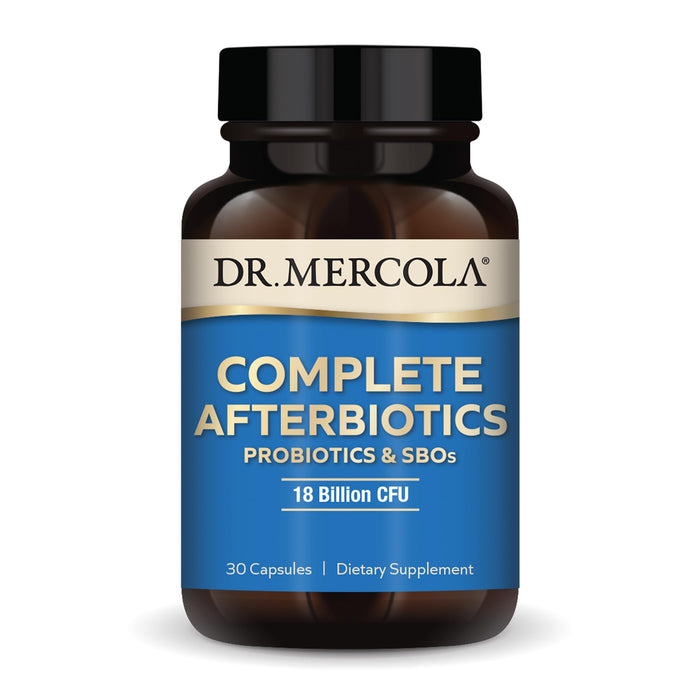 Dr. Mercola Complete Afterbiotics Dietary Supplement (18 Billion CFU), 30 Capsules (30 Servings), Supports Gut Health, Non GMO, Soy Free, Gluten Free