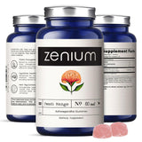 Zenium Ashwagandha Gummies – 3000mg – High-Potency KSM-66 Ashwagandha – Vegan, Non-GMO, Gluten-Free – 60 Peach-Mango Gummies