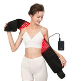 USUIE Red Light Therapy Belt, Infrared Light Therapy Wrap Red Light Therapy Device for Body with Timer for Back Shoulder Waist Muscle Pain Relief with 10000 mAh Power Bank for Women Gift