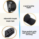 YGYQZ Wheelchair Armrest Accessories, Side Bags to Hang on Side with Bright Line Walker Pouches Waterproof Black Storage Fathers Mothers Day Gifts for Home/Outdoor/Baby Cart (black side)