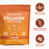 BOWMAR NUTRITION Flavored Collagen Peptides, Collagen Powder, Type 1 and 3 Collagen, Dairy-Free, Gluten-Free, and Sugar-Free, Improve Skin, Joint & Hair Health (30 Servings, Caramel)