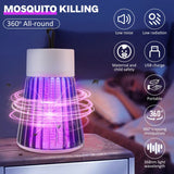 LXPVSA Bug Zapper Indoor,Mosquito Zapper,Rechargeable Indoor Bug Zapper Outdoor,Mosquito Trap,Fly Zapper,Mosquito Killer Portable USB LED for Home Bedroom Outdoor Camping, Gray