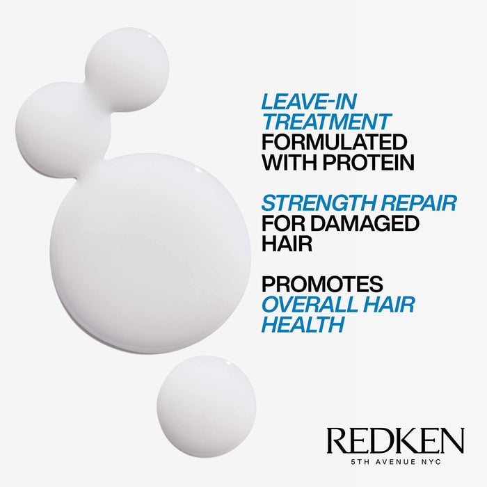 REDKEN Anti-Breakage Leave-In Treatment, Conditioner For Dry, Damaged Hair, Fortifies and Helps Reduce Breakage, Infused With Proteins, Extreme Anti-Snap, 250 ml