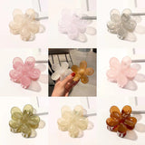 Flower Hair Clips 8PCS Hair Claw Clips Nonslip Large Claw Clips Cute Hair Clips Strong Hold For Women Thick Hair, Big Hair Clips, Hair Claw Clips, Daisy Hair Clips 8 Colors