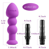 Purple Round Head Massage Gun Heads, Deep Tissue Massager Attachments, Portable Muscle Massage Gun Accessories for Back Neck Muscle Relieve,Head for Handheld Electric Body Muscle Massager