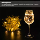 MUMUXI 48 Pack Fairy Lights Battery Operated, 7.2ft 20 Micro LED Mini Waterproof String Lights Copper Wire Firefly Starry Lights for DIY Wedding Party Mason Jars Crafts Christmas Decoration,Warm White