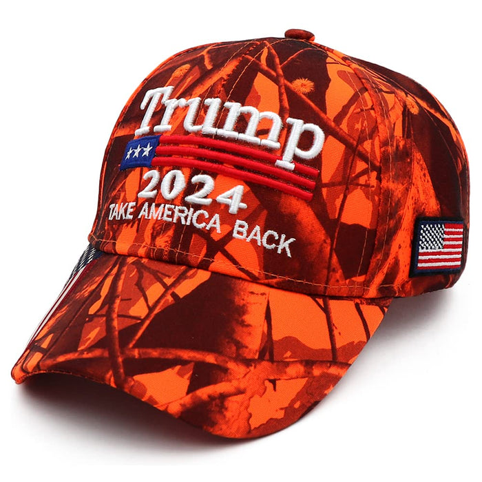 Trump 2024 Hat Donald Trump Hat 2024 MAGA Keep America Great Hat Camo USA Embroidered Adjustable Baseball Cap