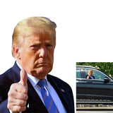 Toogod Trump 2024 Window Decal Car Sticker Window Cling for Vehicles(for Passenger/Right Side)