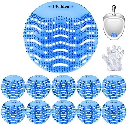 10 Packs Urinal Screens Deodorizer, Urinal Cake Anti-Splash&Odor Freshener – Ideal for Schools, Bathrooms, Restrooms, Office (10PACK)