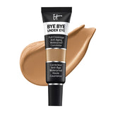 IT Cosmetics Bye Bye Under Eye Full Coverage Concealer - for Dark Circles, Fine Lines, Redness & Discoloration - Waterproof - Natural Finish – 33.5 Tan Natural (N), 0.4 fl oz