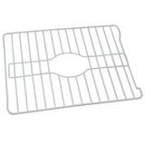 BETTER HOUSEWARE Sink Protector Prevents Scratches Sink Rack for Bottom of Sink White Sink Mat Sink Protectors for Kitchen Sink Metal 16x12.3x1