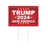 ROYALITA Trump 2024 Yard Sign with H-Stakes - Double Sided 18x12 Inch Trump Take America Back Signs, Placard Voted for Trump Lawn Signs Triggering Signs Rally Decoration Outdoor Lawn Yard Signs