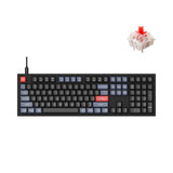 Keychron Q6 Wired Custom Mechanical Keyboard, QMK/VIA Programmable Macro, Full-Size Aluminum RGB Backlit, Double Gasket Hot-Swappable Gateron G Pro Red Switch Compatible with Mac Windows Linux-Black