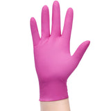 SwiftGrip Powder-Free Nitrile Gloves, Small, Case of 1000 (10 Boxes) - 3-mil, Disposable, Latex-Free, for Kitchen, Cleaning, Estheticians, Hair Stylist - Pink/Fuchsia