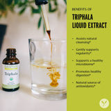 Banyan Botanicals Triphala Liquid Herbal Extract – Organic Triphala Extract with Amla, Haritaki & Bibhitaki – for Daily Detox, Regularity & Rejuvenation* – 1oz. – Non-GMO Sustainably Sourced Vegan
